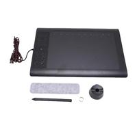 Plyisty Graphics Drawing Tablet, 10 X 6 Inch Large Active Area with 8192 Levels Pressure Sensitivity Pen and 12 Hot Keys, Enhances Productivity