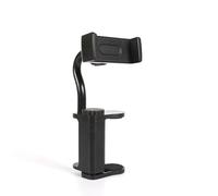 Plyisty Guitar Phone Holder, 360° Rotatable Phone Mount with Adjustable Clamp for 6-10.5 Cm Thick Electric Guitar/Bass/Ukulele, for Video Recording, Live Broadcast Teaching