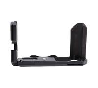 Plyisty Handgrip L Bracket for X T5 No Battery Blockage Dual Arca Slots 1/4 Inch Threaded Holes Rosewood Handgrip with Cold Shoe for Tripod Vertical Horizontal Filming (Black)