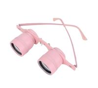 Plyisty Hands fr ee Binocular Glasses for Fishing Concerts, 10x HD Magnification Manual Focus Hands fr ee Opera Glasses Binoculars, 10x34 Fishing Binoculars Telescope (Pink)