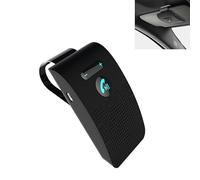 Plyisty Handsfree Bluetooth Car Speakerphone Visor Clip, Wireless Speaker with Auto Power On Vibration Sensor, Connect 2 Phones for Safe Driving, 10H Battery