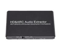Plyisty HD Multimedia Extractor, 4K 60Hz 192kHz ARC to Optical 3.5mm Adapter for TV DVD Speaker Amplifier