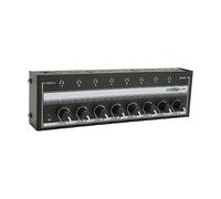 Plyisty Headphone Amplifier Professional 8 Channel Stereo Sound Amp for Studio and Stage Use, Iron Shell, Plug and Play for Musicians and Engineers (UK Plug)