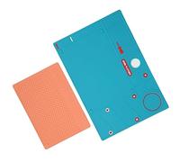 Plyisty Heat Resistant Soldering Repair Mat Set, 380 X 255mm/15 X 10in Silicone Soldering Work Mat, 2Pcs Electronic Repair Work for Repairing Microscope Mobile Phone