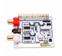 Plyisty HiFi DAC Sound Card for Pi 4B, Dual Decoding Expansion Board DAC I2S ES9023 X2A, for Pi 4B/3B+/3B/3A/2B/ZER0(W)/2W