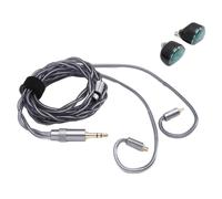 Plyisty HiFi Wired Earbuds, 11mm Dynamic Driver with Bio Ceramic Diaphragm, 360° Soundstage, Dual Chamber Air Pressure Balance, Low Distortion 0.001%, Interchangeable 3.5mm and 4.4mm Plugs