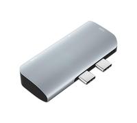 Plyisty Hub with 3, 4K / 30Hz 3 In 1 Multi Functional, PD100W, Aluminum Shell, Compact Size, Efficient Data Transfer At 5Gbps