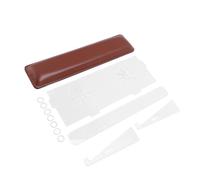 Plyisty Inclined Acrylic Clear Keyboard Ergonomic Support for Easy Writing at Home with Rest on The Brown Wrist