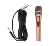 Plyisty KaraokeMicrophone, Moving Coil Dynamic Cardioid Handheld Microphone Built in Filter Cotton, Wide Frequency Response Range, for KTV Singing Stage