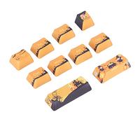Plyisty Keycaps, 10-key PBT Keyboard Keycap, Halloween Theme Excellent Durability Easy Typing DIY Keycaps, for Most 61/87 / 104/108 Bit Mechanical Keyboards