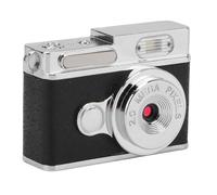 Plyisty Keychain Camera, 1080P Wide Angle Lens Vintage Compact Camera with Color Screen 100 Mins Battery Life Type C charging for Travel Study Recording (Black)