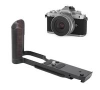Plyisty L Shape Bracket Handgrip for Zfc Camera, with Blackwood Handle Quick Release Plate, Quick Release Vertical Mount for Vlogging & Photography (Black)