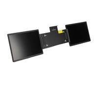 Plyisty Laptop Screen Extender, 14 Inch Portable Triple Monitor for Laptop, Foldable Laptop Screen, with Back Stand, for Laptops Under 15.6 Inch