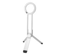 Plyisty Magnet Phone Stand Magnetic Phone Tripod Holder with 14 N52 Magnets for 15 14 13 12 Plus Pro Max Series Support Portable Adjustable (Silver)