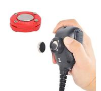 Plyisty Magnetic CB Mic Holder, Mobile Radio Mic Clip Mount, with Adhesive Back, for KMC30 32 35 36, PMMN4090 HMN3596A HLN9073 RMN5052A (Red)