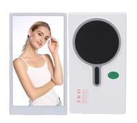 Plyisty Magnetic Selfie Monitor Screen, 4.7in 2K HD Back Camera Monitor, 3 Level Brightness 180° Rotation Full View Bluetooth Vlog Selfie Monitor Screen for Vlog Live Stream TikTok (White)