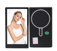 Plyisty Magnetic Selfie Monitor Screen, 4.7in 2K HD Back Camera Monitor, 3 Level Brightness 180° Rotation Full View Bluetooth Vlog Selfie Monitor Screen for Vlog Live Stream TikTok (Black)