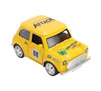 Plyisty Metal Model Cars with Toys 1:36 Beautiful Details Automatic Model with Functional Door Outlet, Ideal for Collecting a View, Car Sick Toys for Enthusiasts (Yellow)