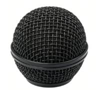 Plyisty Microphone Grille, Noise Reduction Dust Proof Mesh Head with Distortion Prevention, for Dynamic Microphones (Black)