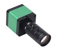 Plyisty Microscope Camera, 4608x3456 HD Digital Video Microscope Camera with C Mount Lens, for PCB Soldering Repair Inspection Microelectronics Jewelry Printing