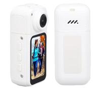 Plyisty Mini Body Camera, Thumb Size Wearable Action Body Cam Worn Camera POV Camcorder, for Work, Travel, Pet Walking (White)