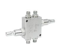 Plyisty Mini Excavator Cushion Valve Kit, Buffer Valve with 1/4 Inch Hydraulic Hose, M14x1.5 Threaded Joint for Machine Hydraulic System Replacement