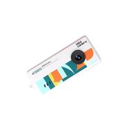 Plyisty Mini Keychain Camera, 1080P HD Video 12MP Photos 0.96 Inch LCD Screen 130 Wide Angle Lens 5 Retro Filters, with 256GB TF Card Support, for Travel Party Birthday Gifts (White)