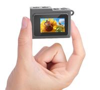 Plyisty Mini Keychain Camera, 1080P HD Video Tiny Retro Digital Camera, 1.14 Inch Screen, Support Up to 128GB, Portable Small for Travel Study Recording (Grey)
