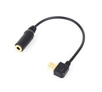 Plyisty Mini USB to 3.5mm Microphone Adapter Cable Compatible for GoPro Hero 3 3+ 4 Camera, USB MIC Link Adapter Connector Cable, Microphone Conversion Adapter