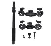 Plyisty Motorcycle Mount for Insta360 X5 X4 X3, Action 5 Pro 4 3 Camera, Bike Handlebar Clamp Mount 59 inch Selfie Stick Extension Pole Bundle Kit