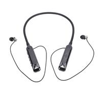 Plyisty Neckband Earbuds Wireless Neckband Earphones 5.3 Noise Reduction Real Time Battery Display Long Battery Life Comfortable for Sports (Black)