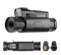 Plyisty Night Vision Monocular, 4K Videos, 64MP Photos, 28x Zoom, F=1.2 Aperture, Manual Focus, WiFi, 1.54in Screen, 4800mAh, for Camping, Outdoor Adventure