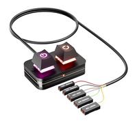 Plyisty PC Power Button, 6.56ft Desktop Computer Power Switch Extension Cable with ON Off Reset, HDD Activity Light, for Computer Motherboard
