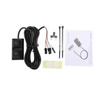 Plyisty PC Power Switch, External Computer Power On Off Reset Switch with 2M Cable and 7 Color LED Lights, for Desktop Computer Gaming Setup
