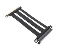 Plyisty PCIe 4.0 Riser Cable, PCIe 4.0 X16 GPU Extension Cord, 180° Flat Head, Segmented Design for Cooling, Compatible with RTX 4090 (ti) and 8900 (xt), Black (30cm)