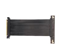 Plyisty PCIE 4.0 X16 Riser Cable, 128Gbps High Speed 90 Degree Flexible Extension Card for RTX 40 Series and RX 7000 Series GPUs (Black)