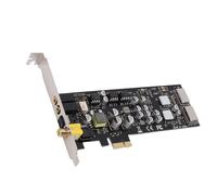 Plyisty PCIE Sound Card, 100dB SNR Multiple Interfaces High Sampling Rate HiFi PCI Express Sound Card Support for CM6635 with Low Profile Bracket