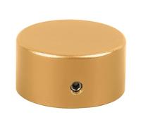 Plyisty Pedal Footswitch Topper, Stylish Look Aluminum Versatile Effect Pedal Footswitch Cap Long Lasting for Electric Guitar (Golden)