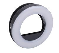 Plyisty Phone Selfie Light, Rechargeable On LED Fill Light with 3 Light Modes 40 LEDs Stepless Dimming, for Photography Video Makeup Live Streaming (Black)