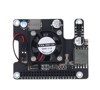 Plyisty POE Expansion Plate Replacement with Active Cooling for RDK X5 Millero 40PIN GPIO SMPS Interface - Easy Installation for Network Professionals