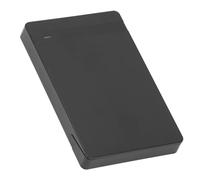 Plyisty Portable 2.5inch SSD HDD Enclosure USB3.0 to 3.0 Supports Up to 4TB, Safe and Stable Design for PC , ABS Black Shell for Laptop Use