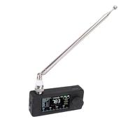 Plyisty Portable AM FM LSB USB Transistor Radios, 1.9in Color Screen 800mAh Battery, Lightweight Design for Outdoor Adventures with BFO Fine Tune and Antennae (Black)
