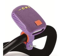 Plyisty Portable Bluetooth Speaker for Bike, IPX5 Bike Speaker, 3H Play Time, Support FM Radio, U Disk, for Cycling (Purple)