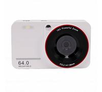 Plyisty Portable Digital Camera, 64MP CMOS Sensor 4K Video Recorder 18X Zoom with Image Stabilization Fill Light Self Timer, for Kids Beginners Teens (32GB)