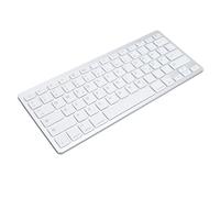 Plyisty Portable Keyboard, Slim Wireless Computer Keyboard with Scissor Switch for Efficient Typing, Compatible with IOS SmartTV OS X (German QWETZ Layout)