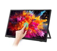 Plyisty Portable Monitor, 13 60Hz Portable Gaming Monitor, 1080P Type C HDMI Second External Monitor for Laptop, HDR IPS Ultra Slim Computer Display with Kickstand, Built in Speakers