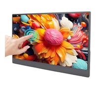 Plyisty Portable Monitor, 15.6in 60Hz Gaming Monitor, 1080P HD Type C HDMI Second External Screen for Laptop, HDR Eye Care Ultra Slim PC Display Touchscreen, 3D Stereo Speaker, for Switch