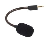Plyisty Replacement Game Mic, Detachable Microphone with Noise Cancelling for BlackShark V2 V2 Pro, 3.5mm Gold Plated Plug, Bendable Mic Arm for Gaming Headsets (Black)