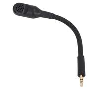 Plyisty Replacement Game Mic, Noise Cancellation Detachable Microphone with Foam Cover, 3.5mm Plug, 360° Rotatable Jack, Bendable Boom for Barracuda X