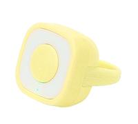 Plyisty Ring Remote Control for Camera Shutter Selfie Button, Human Engineering Design, 10M Remote Control, for Video, Beauty Camera, Novel APP, ABS/Silicone (Yellow)